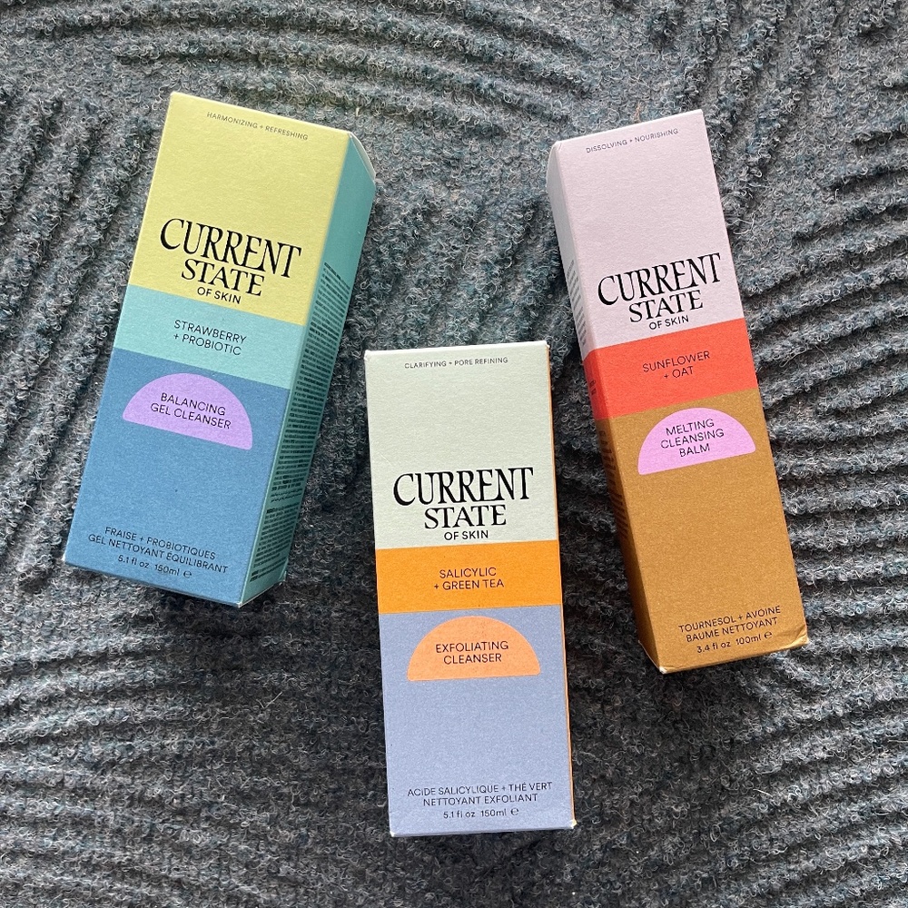 [Set of 3] NWT Current State Cleanser Set; Exfoliating, Balancing, Melting